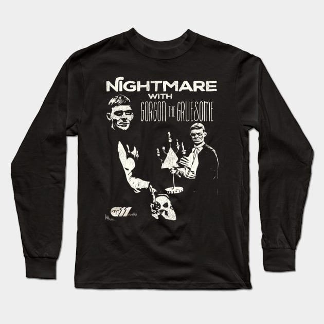 Nightmare with Gorgon the Gruesome Long Sleeve T-Shirt by darklordpug